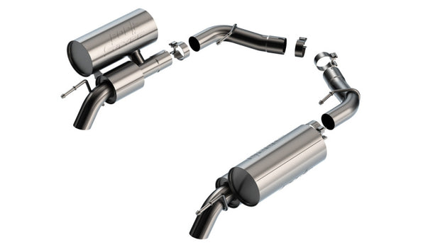 Borla S-Type Axle-Back Exhaust System for 2022-2023 Jeep Grand Wagoneer 6.4L V8 - 2.75-inch Turn Down Tips