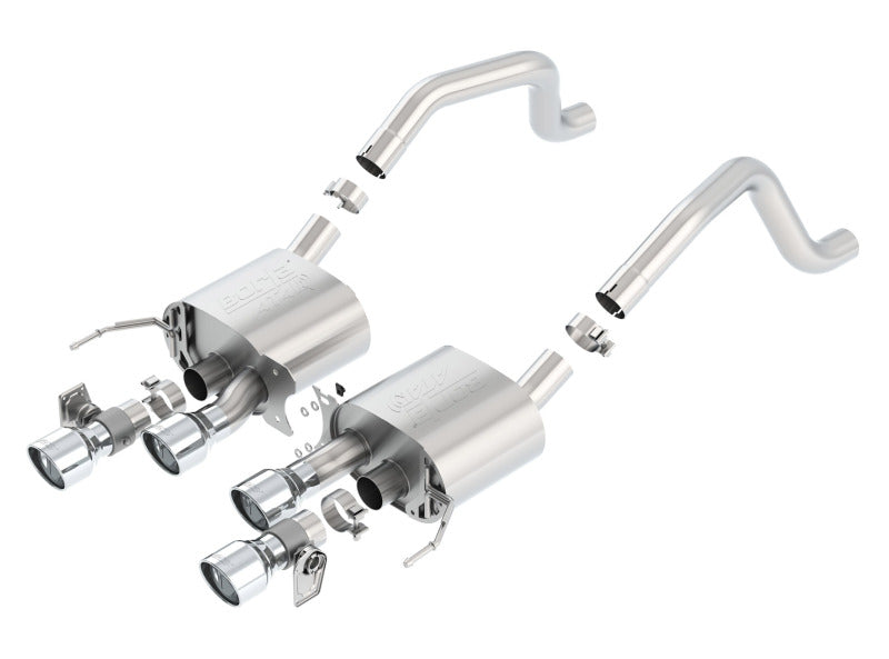 Borla ATAK Axle-Back Exhaust System for Chevrolet Corvette C7 Z06 and Grand Sport 6.2L V8 with NPP Valves