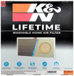 K&N HVAC Filter 24 x 24 x 1 - Reusable Washable Pleated Synthetic Filter for Improved Indoor Air Quality
