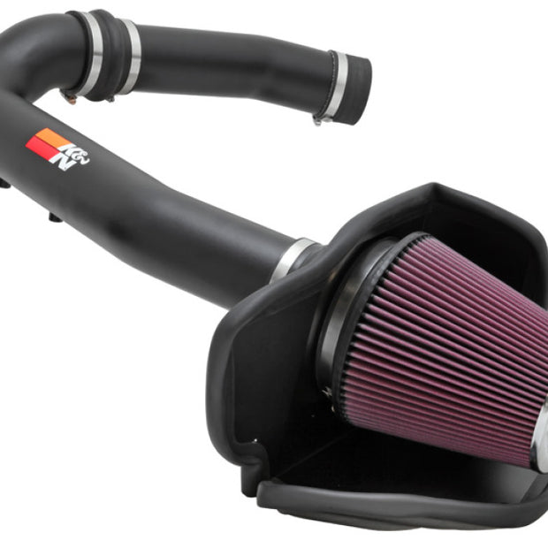 K&N High Flow Performance Intake Kit for 2011-2014 Jeep Grand Cherokee 3.6L V6 and 2011 Dodge Durango 3.6L V6 - Part Number 77-1560KTK
