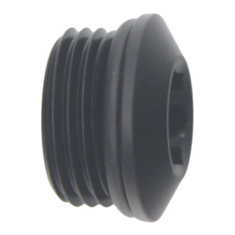 DeatschWerks 8AN ORB Male Plug with Low Profile Internal Allen Hex - Matte Black Finish