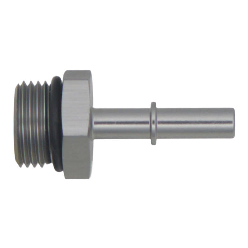 DeatschWerks 10AN ORB Male to 5/16 Inch Male EFI Quick Connect Adapter - Anodized DW Titanium