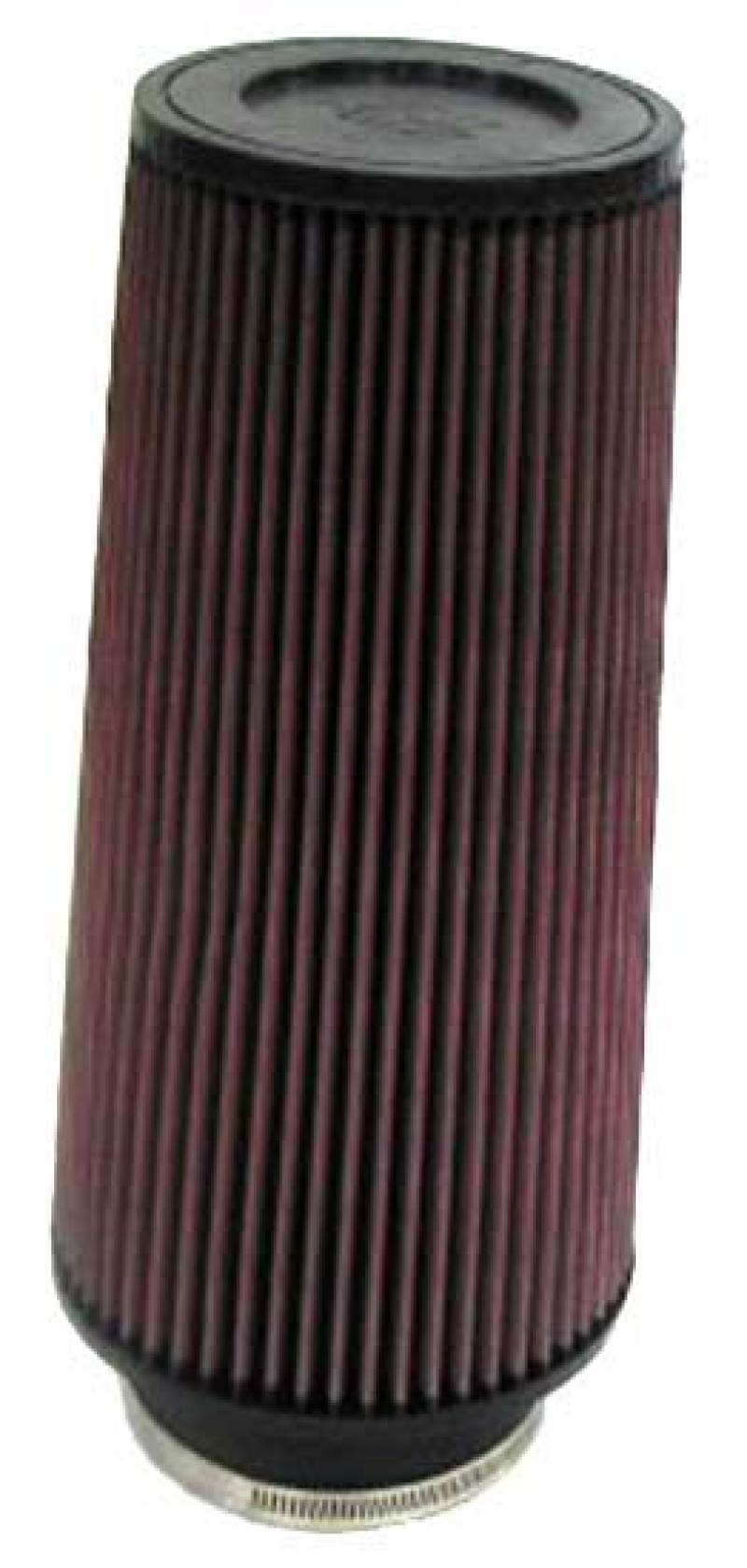 K&N Engineering Universal Rubber Air Filter Part RE-0860 - 4 inch Flanged, 6 inch Outer Diameter, 4-5/8 inch Outer Diameter Top, 12 inch Height