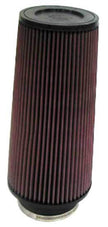 K&N Engineering Universal Rubber Air Filter Part RE-0860 - 4 inch Flanged, 6 inch Outer Diameter, 4-5/8 inch Outer Diameter Top, 12 inch Height