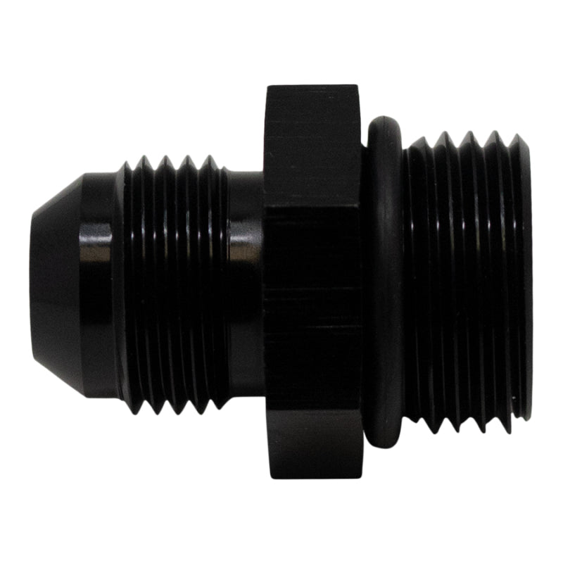 DeatschWerks 10AN ORB Male to 8AN Male Flare Adapter with O-Ring - Anodized Matte Black