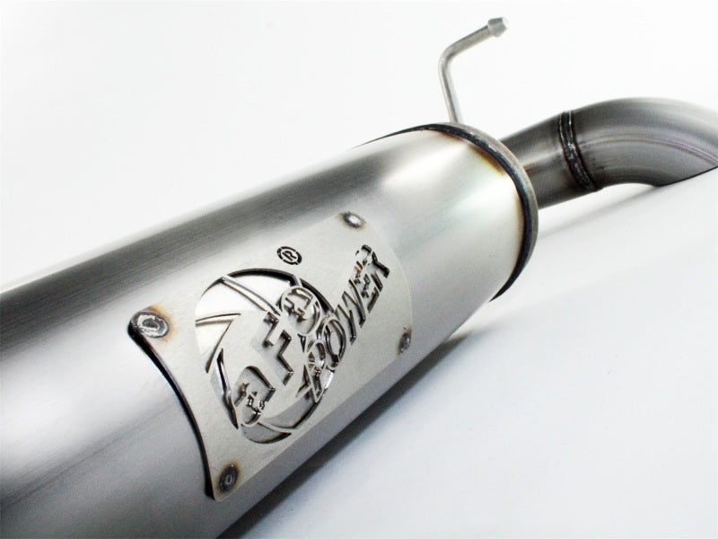 aFe MACH Force XP 2.5-inch Stainless Steel Axle-Back Exhaust System for Jeep Wrangler (2011-2013) V6-3.6L/3.8L