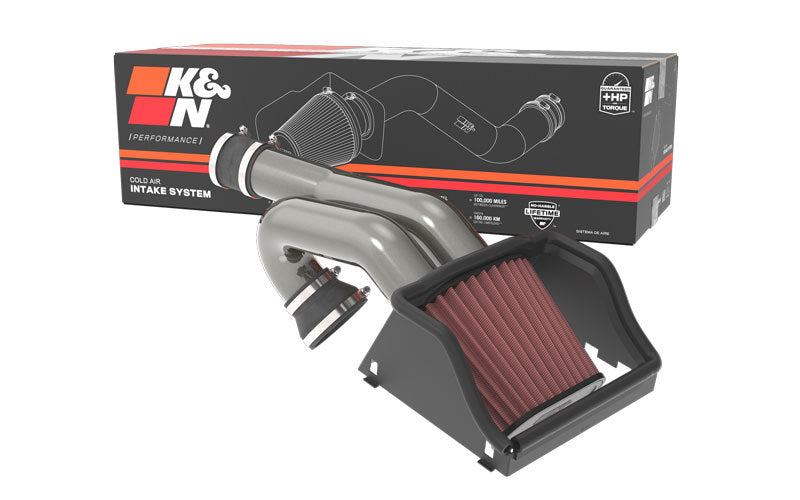 K&N Engineering 77-2617KC Performance Cold Air Intake System for Ford F-150 3.5L V6 (2015-2022)