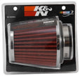 K&N Engineering Universal Chrome Air Filter with Adjustable Flange - Part RG-1003RD-L