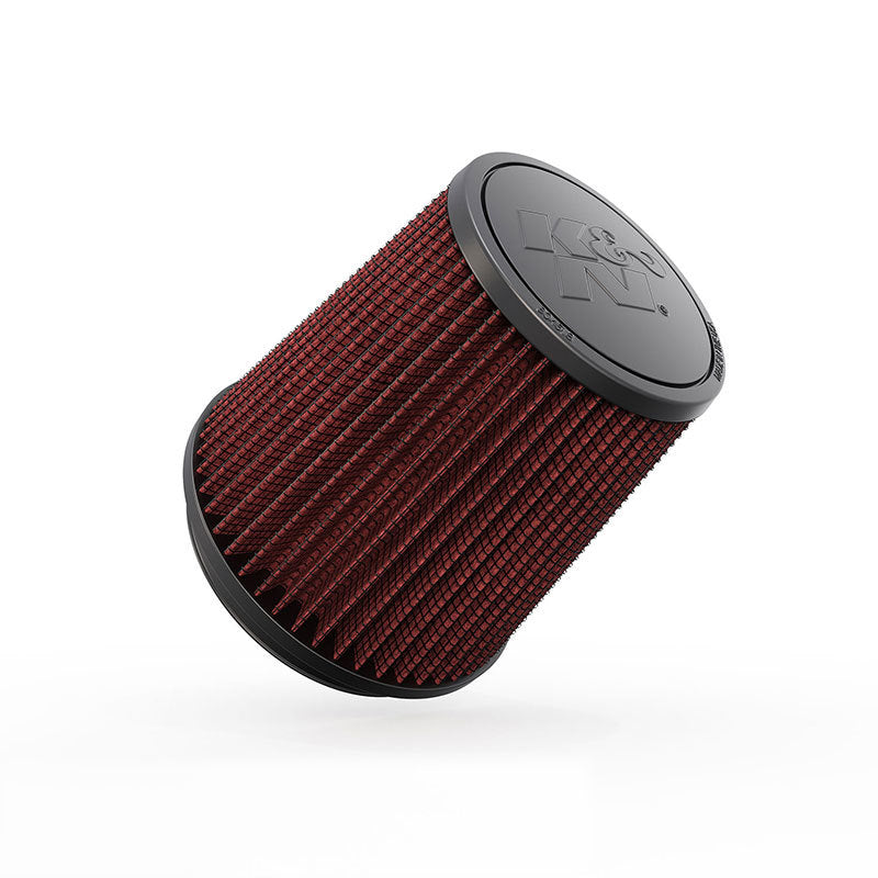 K&N Engineering Universal Rubber Round Tapered Air Filter - 4.5 Inch Flange, 5.875 Inch Base, 4.5 Inch Top, 6 Inch Height