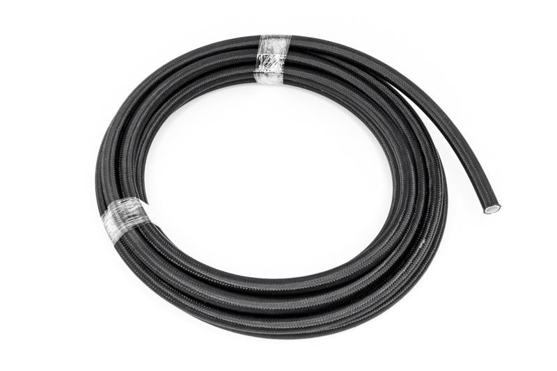 DeatschWerks 8AN Black Nylon Braided PTFE Fuel Line - 20 Feet