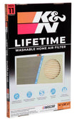 K&N HVAC Filter 14 x 20 x 1 - Reusable High-MERV 11 Pleated Synthetic Air Filter