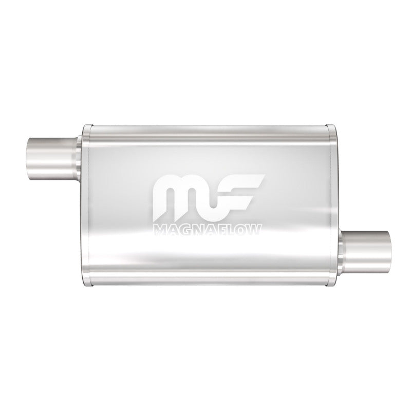 MagnaFlow 11235 Stainless Steel 4x9 Inch Oval Straight-Through Performance Exhaust Muffler