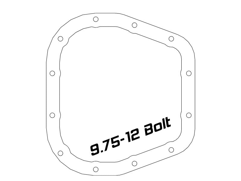 aFe Pro Series Rear Differential Cover for Ford F-150 9.75 Axle - Black with Machined Fins Part #46-71320B