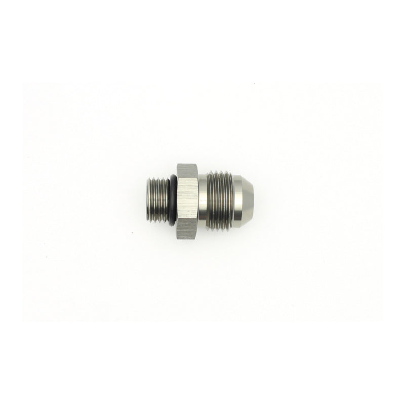 DeatschWerks 6AN ORB Male to 8AN Male Flare Adapter with O-Ring - Anodized Matte Black