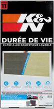 K&N HVAC Filter 12 x 24 x 1 – Washable, Reusable Pleated Synthetic Air Filter with MERV 11 Rating