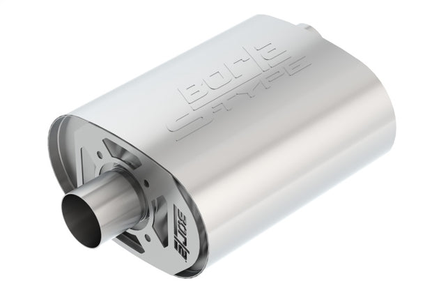 Borla CrateMuffler for Ford 5.0L Coyote – S-Type 2.5-inch Offset/Center Exhaust Muffler Part #400855