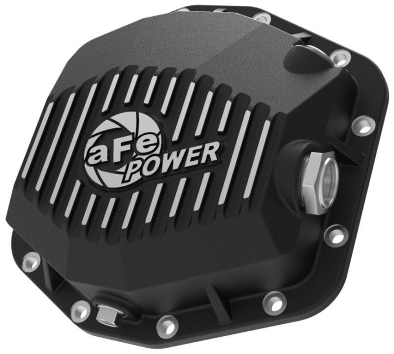 aFe Power 46-71290B Street Series Rear Differential Cover for Ford Bronco 2021-2022 with Dana M220 Axle - Black with Machined Fins