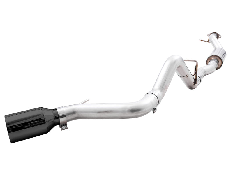 AWE Tuning 2021+ Ford Bronco 0FG Single Rear Exit Exhaust with Diamond Black Tip and BashGuard™