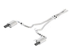 Borla Atak S Cat-Back Exhaust System for 2015-2017 Ford Mustang GT 5.0L V8, Black Chrome Finish