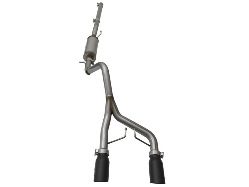 aFe Rebel Series Dual Wide Center Exit Cat-Back Exhaust System for 2007-2017 Jeep Wrangler (V6-3.6L/3.8L)