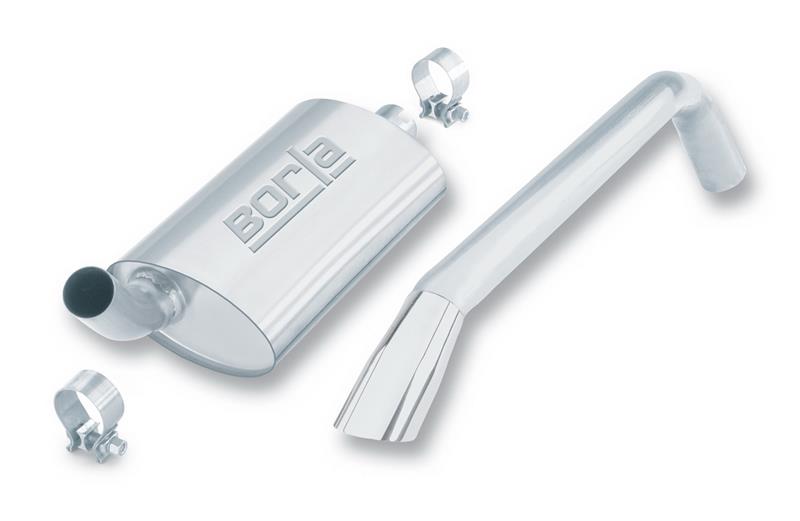 Borla Tourings Cat-Back Exhaust System for 1981-1986 Jeep CJ-7 4.2L 6-Cylinder with 2-Inch Single Round Angle Cut Tips