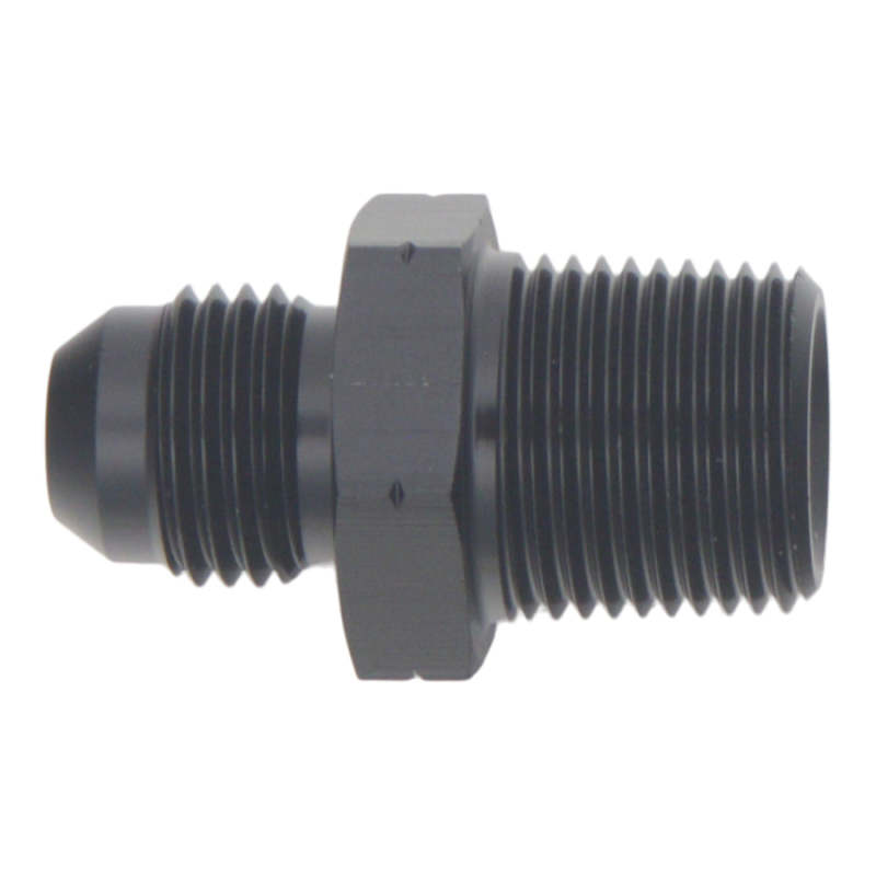 DeatschWerks 6AN Male Flare to 3/8 Inch Male NPT Adapter - Anodized Matte Black