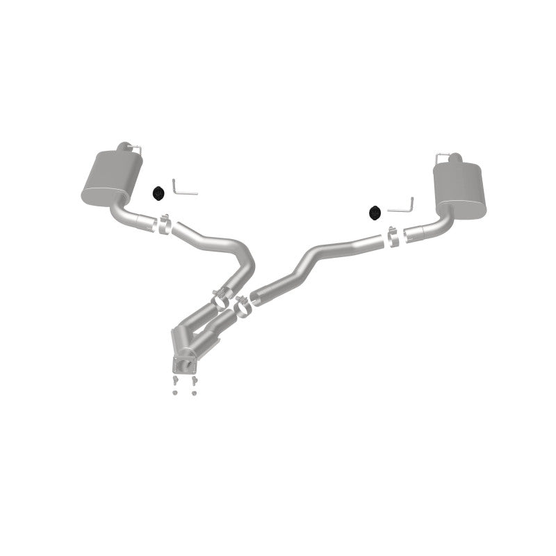 MagnaFlow 75-79 Chevrolet Corvette V8 5.7L Dual Split Rear Exit Stainless Cat-Back Performance Exhaust System