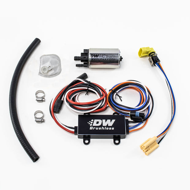DeatschWerks DW440 440 lph Brushless Fuel Pump with Dual Speed Controller for Automotive Applications