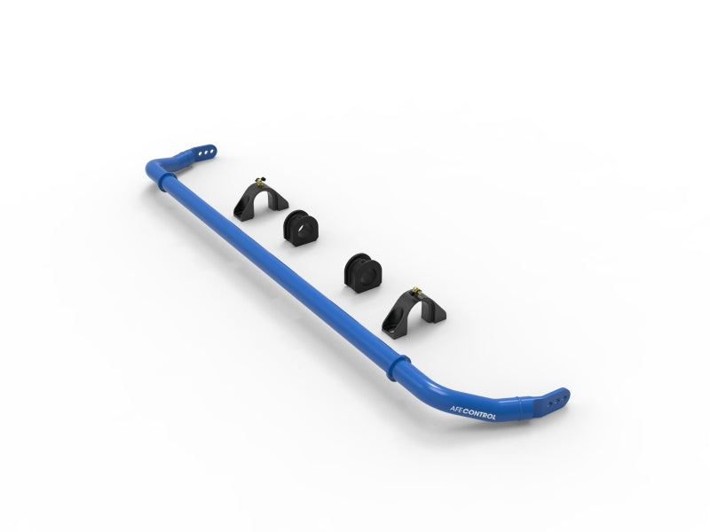 aFe Control 440-401008FL Front Sway Bar for Chevrolet Corvette C8 (2020-2026) – 3-Way Adjustable, Blue Anodized Billet Aluminum