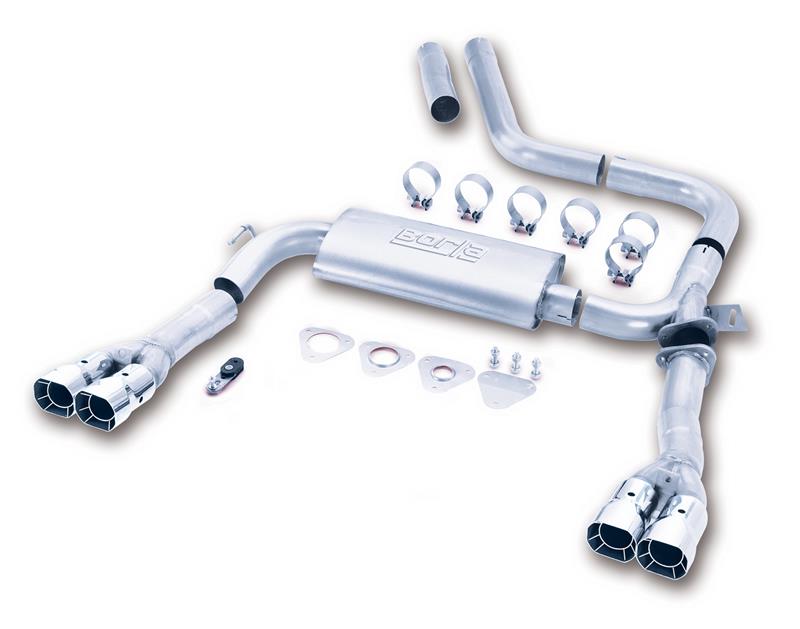 Borla 14780 S-Type Cat-Back Exhaust System for 1998-2002 Chevrolet Camaro SS and Pontiac Firebird with 5.7L V8