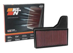 K&N Replacement Panel Air Filter for 2015-2016 Ford Mustang 2.3L L4, 3.7L V6, 5.0L V8