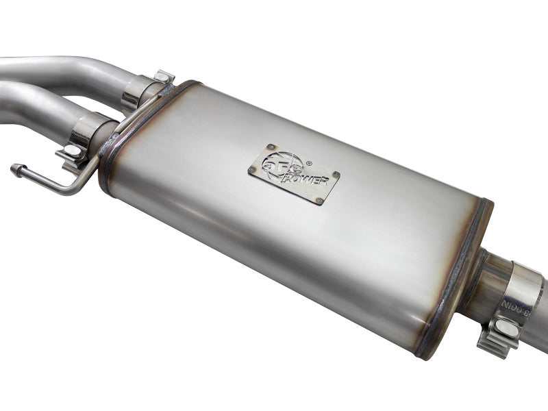 aFe Rebel Series Dual Center Exit Cat-Back Exhaust System for Jeep Wrangler (JK) with 3.6L/3.8L V6 Engines