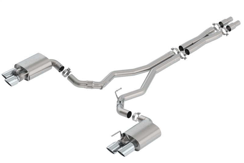 Borla ATAK Cat-Back Exhaust System for 2018-2023 Ford Mustang GT with Active Valve - 3 Inch Diameter