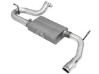 aFe Scorpion 2-1/2 Inch Aluminized Steel Axle-Back Exhaust System with Polished Tip for Jeep Wrangler (2007-2018) V6-3.6L/3.8L