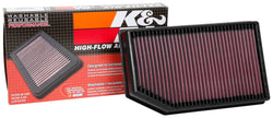 K&N Engineering 33-5076 High-Flow Drop-In Air Filter for 2018-2019 Jeep Wrangler JL 2.0L/3.6L