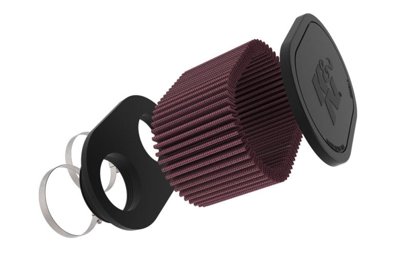 K&N Engineering 2-1/8 inch Dual Flanged Universal Clamp-On Air Filter – 6-1/4 x 4 inch Outer Diameter