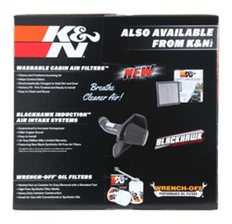 K&N Engineering 57-1561 High-Flow Cold Air Intake System for Dodge Ram and Ram 2500 V8 5.7L