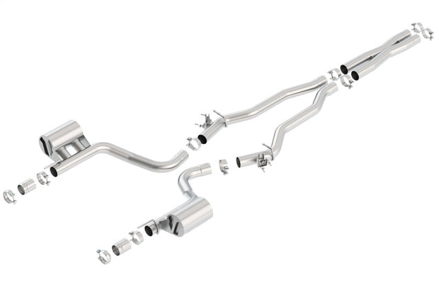 Borla ATAK Cat-Back Exhaust System for 2015-2023 Dodge Challenger SRT Hellcat 6.2L V8 with Valve Simulators