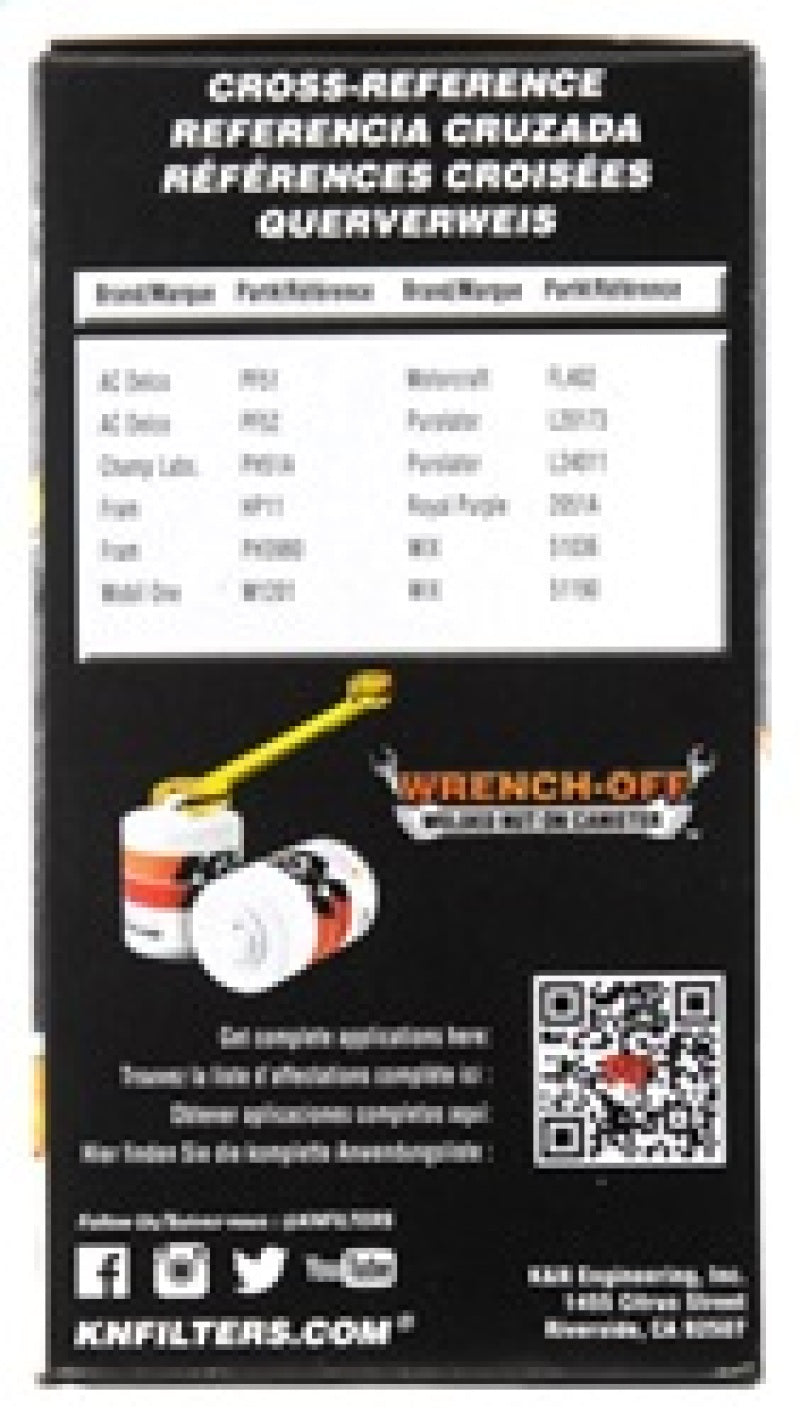K&N Engineering HP-2001 Premium Oil Filter for Automotive Engines