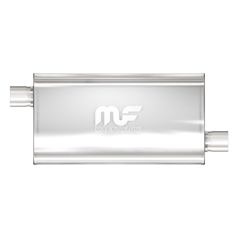 MagnaFlow 12578 Oval Straight-Through Performance Exhaust Muffler for Enhanced Sound and Durability