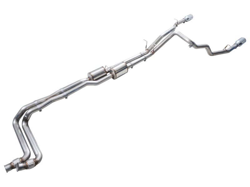 AWE Tuning 2025+ Ram 1500 3.0TT Rebel Cat-Back Exhaust with Chrome Silver Tips