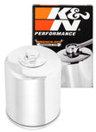K&N Engineering Part KN-174C Chrome Canister Oil Filter for Harley-Davidson V-Rod