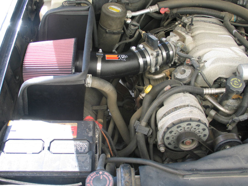 K&N Engineering Part 57-3016-1 High-Flow Cold Air Intake System for 1997-2000 GMC C3500 with 7.4L V8 Engine
