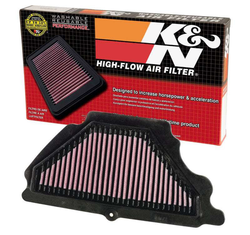 K&N Engineering Kawasaki ZX-6R Ninja Air Filter Part KA-6007 for 2007-2008 Models