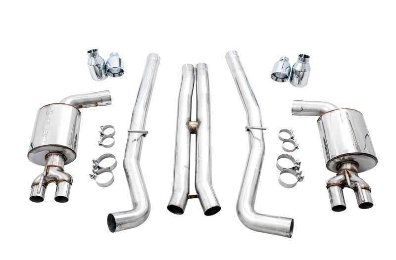 AWE Tuning 2015+ Dodge Challenger 6.4L/6.2L Non-Resonated Touring Edition Exhaust with Stock Tips