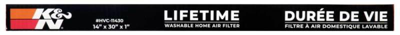 K&N HVAC Filter - 14 x 30 x 1 | Reusable Pleated Synthetic Air Filter with MERV 11 Rating