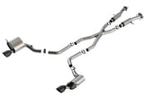 Borla 15-21 Jeep Grand Cherokee SRT 6.4L V8 ATAK Cat-Back Exhaust System with Black Tips - T-304 Stainless Steel