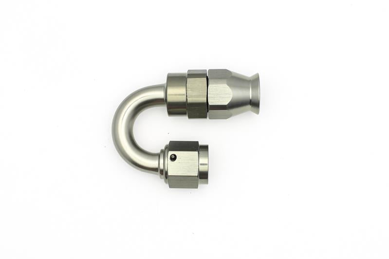 DeatschWerks 6AN Female Swivel 180-Degree Hose End PTFE with Olive Insert
