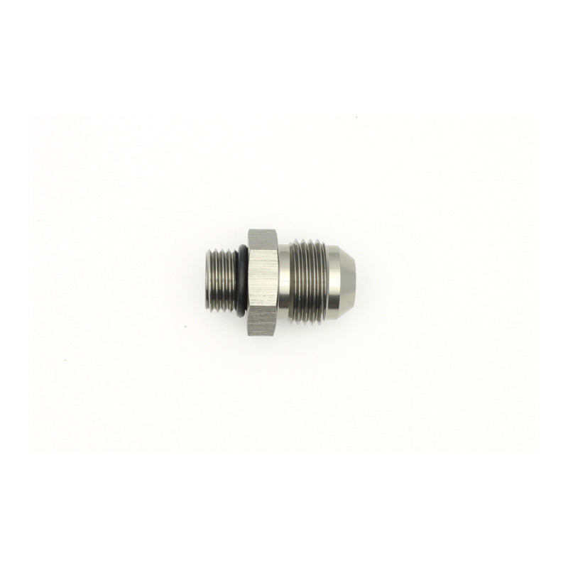 DeatschWerks 6AN ORB Male to 8AN Male Flare Adapter with O-Ring - Anodized Titanium