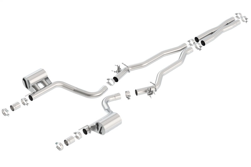 Borla ATAK Cat-Back Exhaust System for 2015-2023 Dodge Challenger SRT Hellcat 6.2L V8 with Valve Simulators